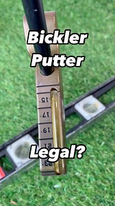 The Bickler Putter with built in level is the “Crazy Putter of the Week” . Can’t read the slope of the green.. just use a Bickler. How many comments will say “Not Legal”? 😂 love the ingenuity of these old time putter inventors. Inventors grandson contacted me and said this was a fitting putter… makes sense now 🤷‍♂️Play Retro #vintagegolf #golfing #golfer #putter | Retrogolfguy