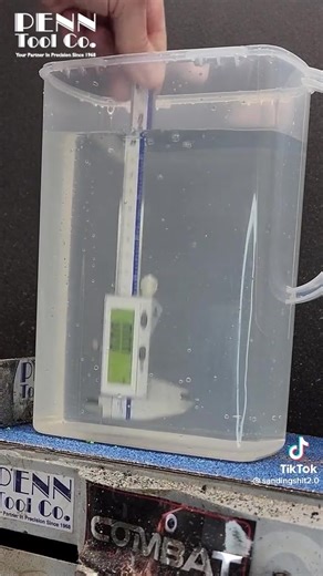 Don’t be afraid to get this digital caliper wet 💦 The iGaging iP67 Coolant Caliper is built for the tough stuff. 🔒 IP67 Rated • Dust-tight — no particles getting in, even under vacuum • Water resistant — survives incidental exposure up to 1 meter for 30 minutes Perfect for coolant-heavy environments, shop spills, and everyday precision work. Measure with confidence. ✨ https://www.penntoolco.com/igaging-ip67-coolant-cal-x-large-digital-display-caliper-6-100-800-06/ #iGaging #IP67 #CoolantCalipe