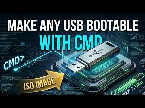 How to Make a Bootable USB Using CMD (No Software Required!)