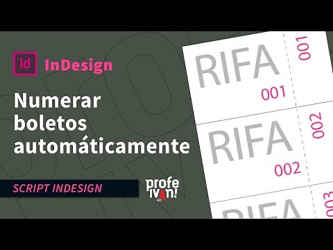 Automatically number tickets in InDesign