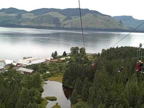 Icy Strait Point ZipRider - Hoonah, Alaska - Longest Zipline in the world (FULL POV)