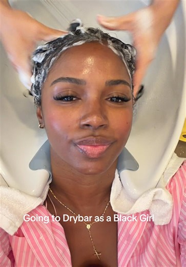 Black Girl's Drybar Experience in West Hollywood