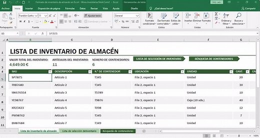 🥇 Formato de Inventario en Word y Excel 2026