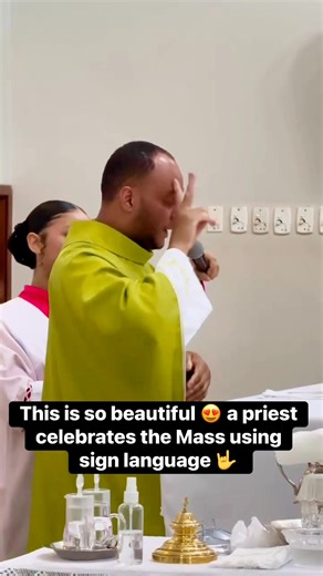 8.3K views · 587 reactions | This is so beautiful  a priest celebrates the Mass using sign language 蘭 #catholicgospelmedia #CatholicNews #catholicchurch | Catholic Gospel Media | Facebook