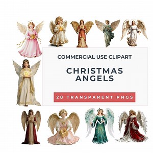 Watercolor Christmas Angel Clipart: Holiday Junk Journal Graphics (commercial Use, Digital Download) - Etsy