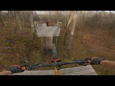 Fort Hill Pro Line at Thunder Mountain Bike Park MA | Biggest Jumps on the East Coast