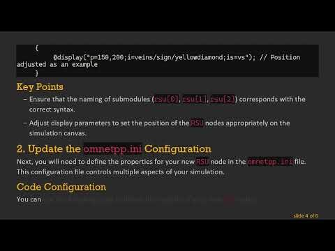 How to Add Another RSU Submodule in OMNeT+ + for VANET Simulation