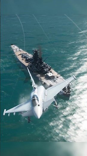 Euro-Fighter Typhoon Fighter Jet Launches missile and Granades on Russian Warship | #fighterjet