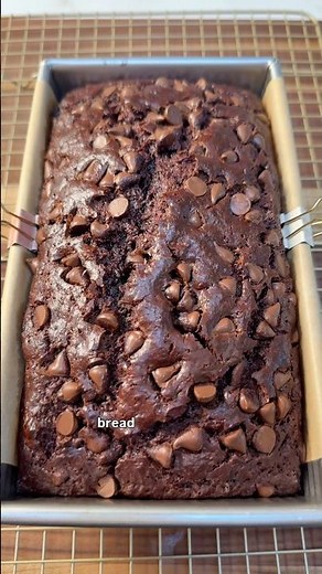 DOUBLE Chocolate Banana Bread 🍫🍌