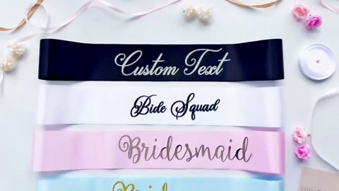 Personalized Name Sash, Custom Wedding Sash, Personalized Sash for Wedding, Baby Shower, Graduation, Birthday, Bachelorette - Etsy