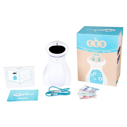 TTS Oti-Bot Robot de Programmation - Robot Humanoïde STEAM Programmable avec Caméra, Reconnaissance Faciale & Contrôle par Application - Apprentissage Interdisciplinaire pour KS1-KS3 - Robots Éducatifs IA