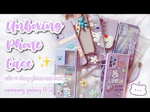 Phone Cases Haul | Aesthetic Unboxing 🧚‍♀️💜