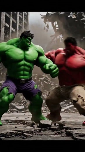 Hulk vs red hulk fight