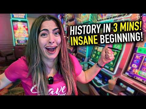 I Made CASINO HISTORY In 3 Minutes... And It KEPT GETTING BETTER!