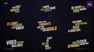 Fast Text Animation 1.0 \ AE