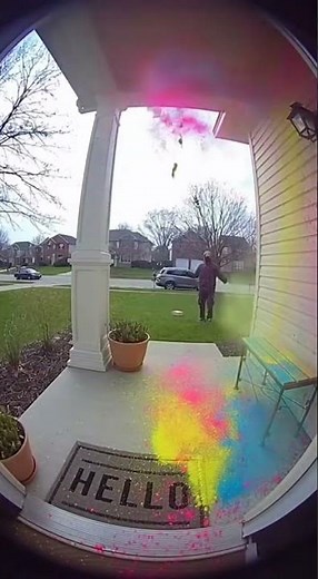 Porch Pirate Prank: Instant Paint Bomb Justice