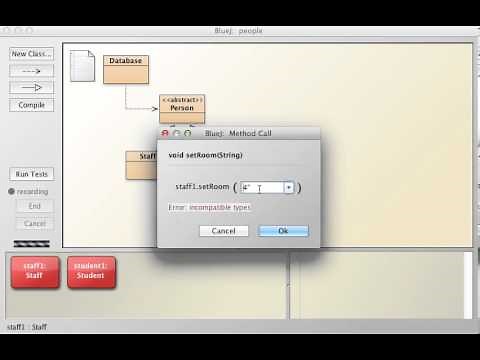 bluej classes objects example