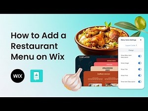 How to add a Restaurant Menu on Wix