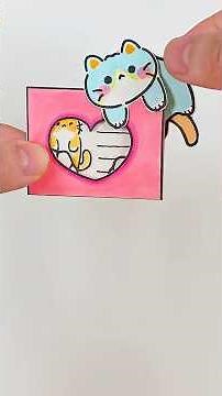 고양이 메모집이라옹~ #cat #shorts #diy #paperdiy #craft #종이놀이