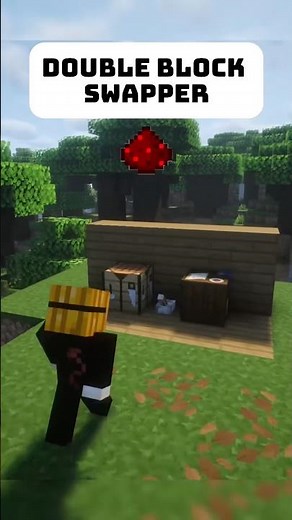 Double block swapper in Minecraft (upgrade build) #nobatidao #redstone #minecraft
