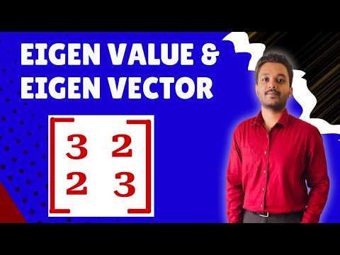 Eigen values and Eigen vectors | 2 x 2 matrix | Problem Solved | In English | Mathspedia |