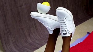 3.7K views · 217 reactions | A white-out. The new Stella #StanSmith come complete with both white and rainbow laces. Available now: https://stell.am/2HSH1DR | Stella McCartney | Facebook