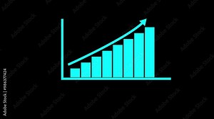 Business growth concept in graph chart showing marketing sales profit increasing to future target .