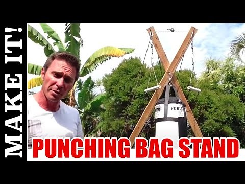 How to Make an Outdoor Punching Bag Stand and Pull Up Bar In One