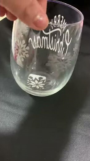 Wine glass Vinyl seal with Modpodge
