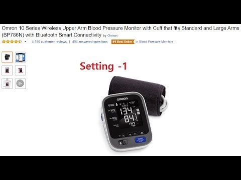 [Amazon] Omron 10 Series Wireless Upper Arm Blood Pressure Monitor (BP786N) - Setting 1