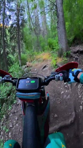 GoPro chesty mount making the riding look even more wild.