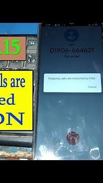 Oppo A15 Outgoing calls are restricted by FDN || How to Disable FDN || Unlock FDN Oppo A15