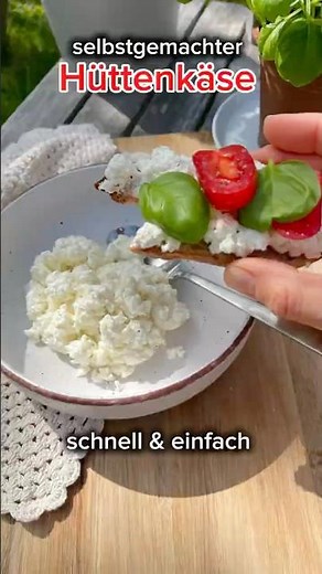 Hüttenkäse! So einfach machst du ihn selbst! Nur 2 Zutaten! #Rezept