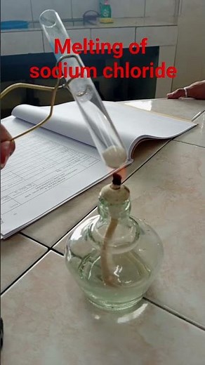 melting of sodium chloride