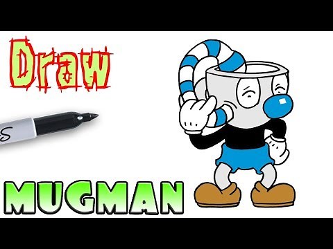 How to Draw Mugman Drinking | Cuphead