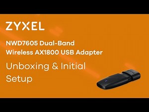 NWD7605 Dual-Band Wireless AX1800 USB Adapter Unboxing and Initial Setup