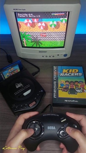 NOVO jogo para MEGA DRIVE 🏁 #segagenesis #megadrive #kidracers #retrogaming