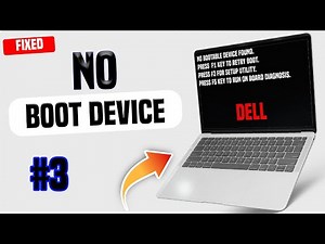 How To Fix Dell Laptop/PC No Bootable Device Found / dell laptop fix "No boot device found Dell EASY