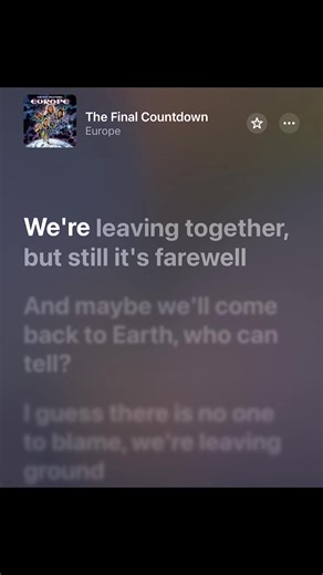 The Final Countdown-Europe 🤘🏽🎵🎸🎶🖤#rock #clasico #80s #thefinalcountdown #lyrics