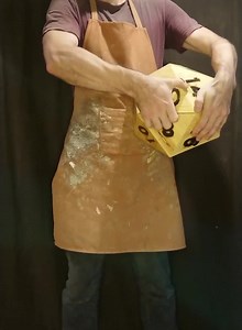 Massive D20 - Giant Twenty Sided Dice With Numbers Scorched on With Hot Branding Irons- Life Sized Icosahedron - Etsy