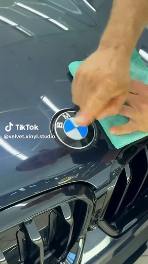 BMW X6 Hood Emblem Removal and Vinyl Wrap Guide