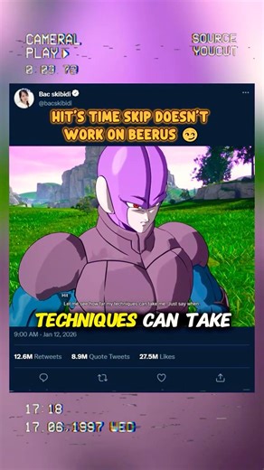Hit’s Time Skip doesn’t work on Beerus 😏 #sparkingzero #crashout #knockout