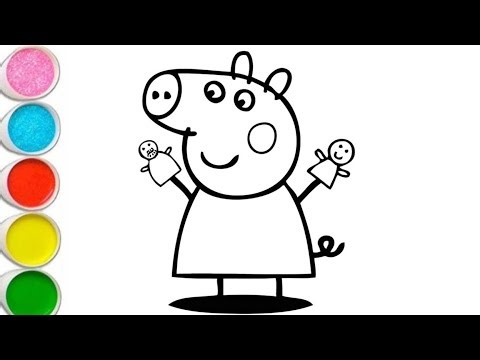 How to draw Peppa pig drawing | Easy Peppa Pig drawing for beginners