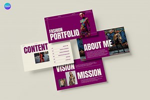 Fashion Portfolio Modern Minimal Canva Template Design - Etsy