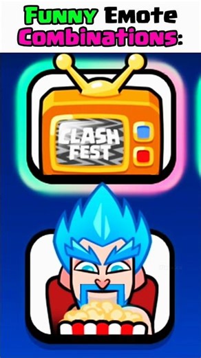 Funny Emote COMBINATIONS in #ClashRoyale 😂🔥 #shortsfeed #supercell #foryou