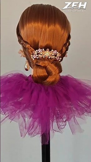 Beautiful Long Hair Style 💕#trending #new