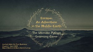 Python Escape Game - Lord of the Rings