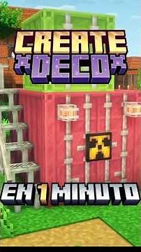 CREATE: DECOR in 1 MINUTE #minecraft #createmod #minecrafttutorial #airplanes #mods