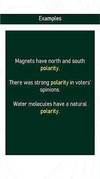 polarity # Expand Your English Vocabulary
