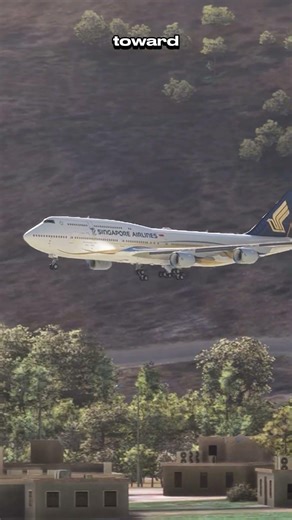 The plane crashed into a mountain and the pilot lost control - Flight Simulator #plane #game